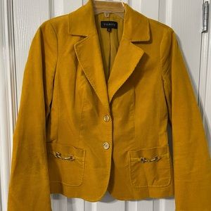 Talbots mustard blazer